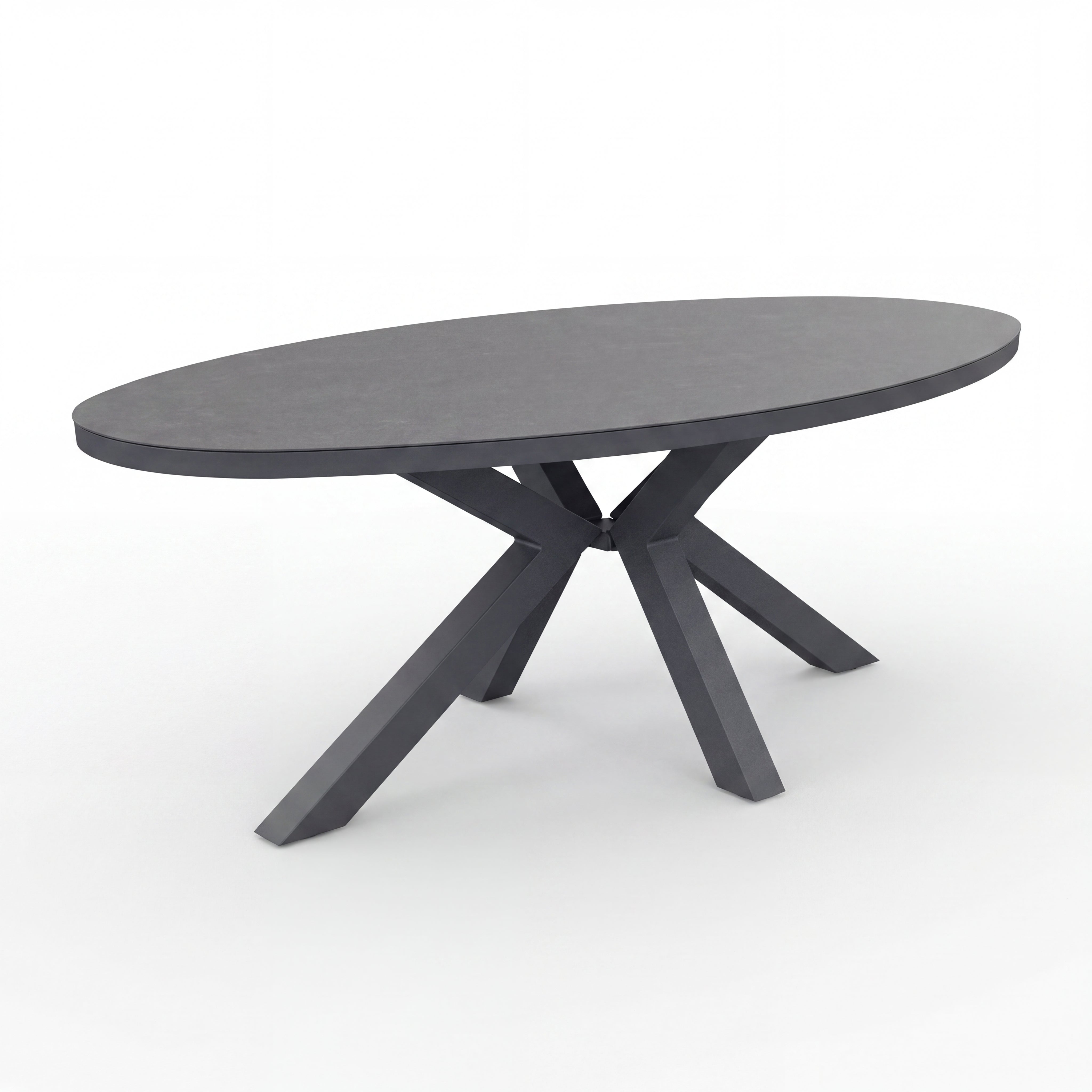 Akron Ovale Tuintafel 220 cm - Keramisch blad