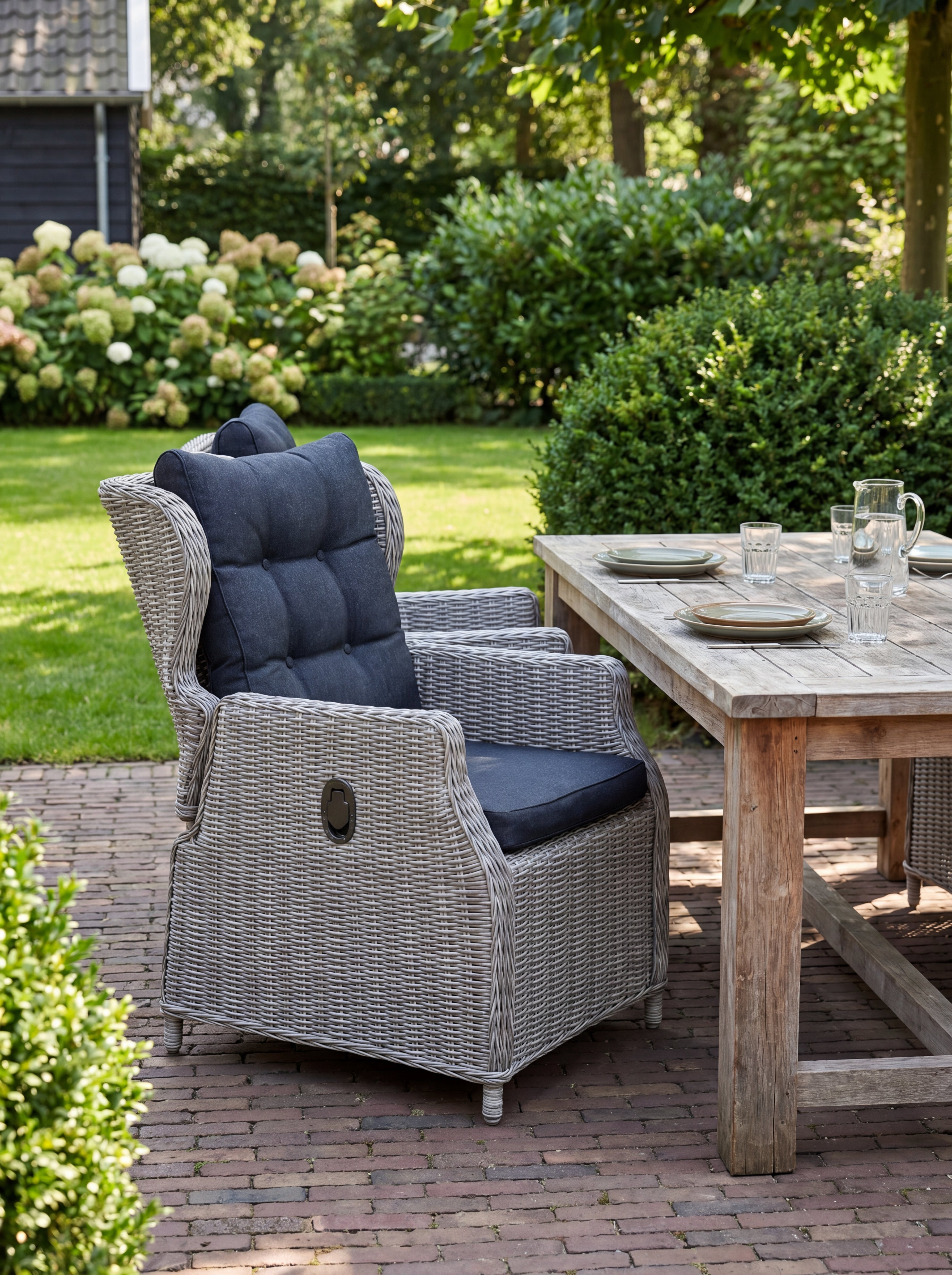 Barcelona Verstelbare Tuinstoel - Light Kobo Grey