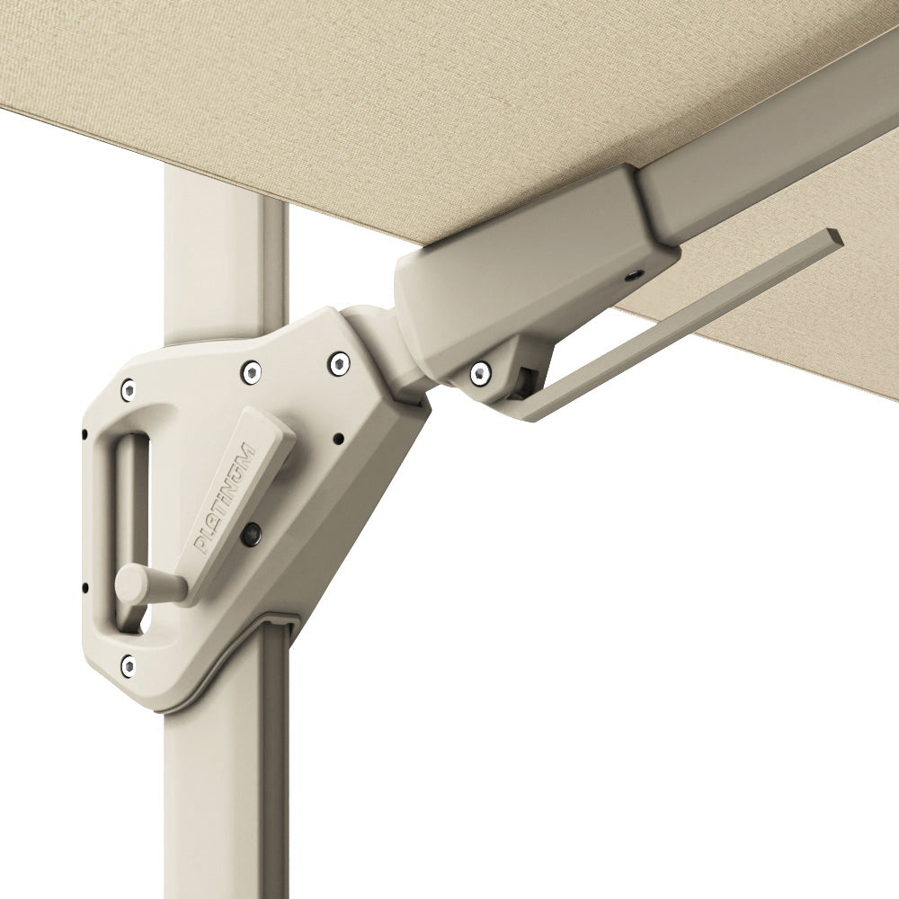 Zweefparasol 2,7 x 2,7 m - Platinum Voyager T2 - Sandstone Ivory