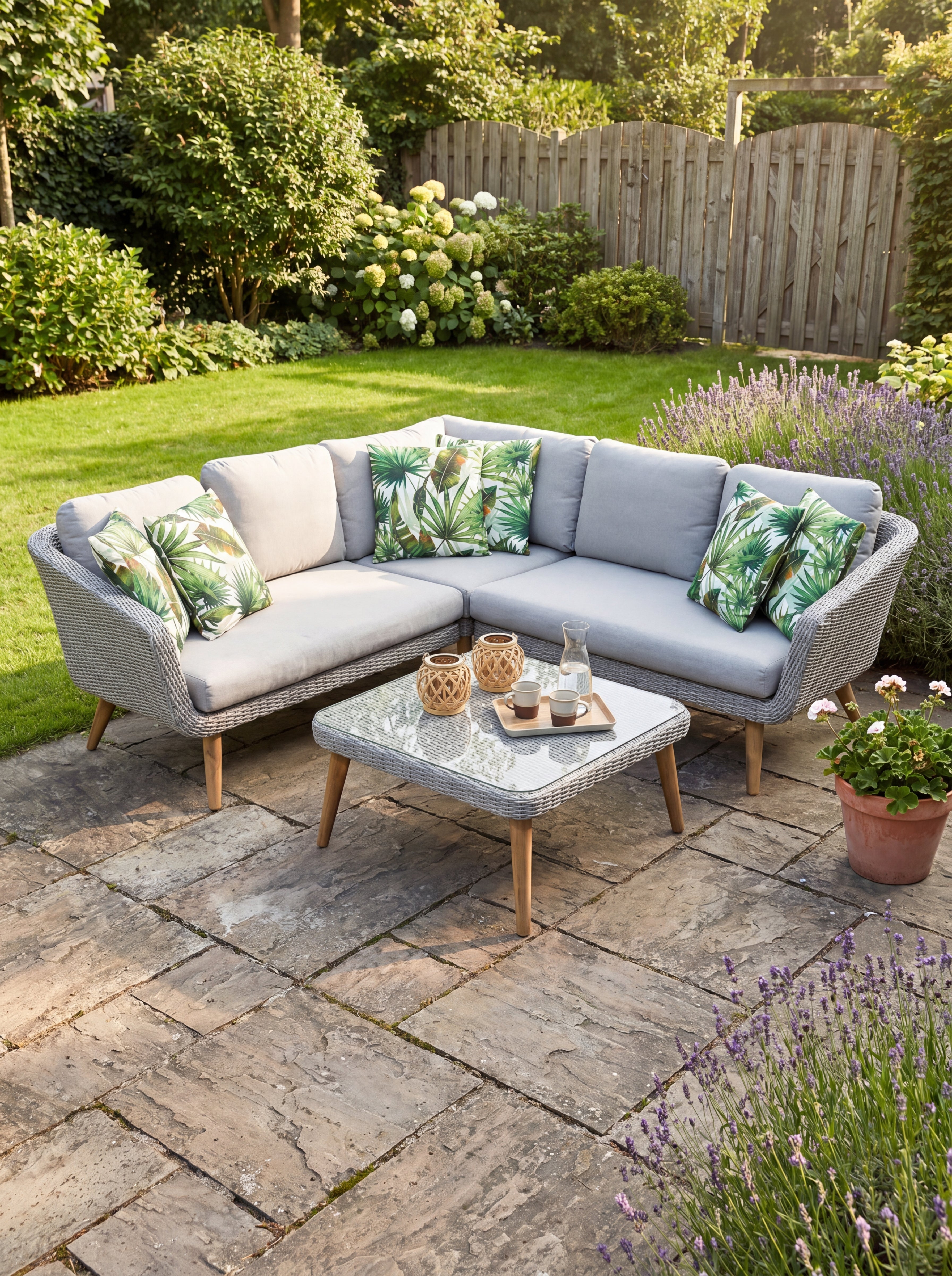 Milano Hoek Loungeset - White