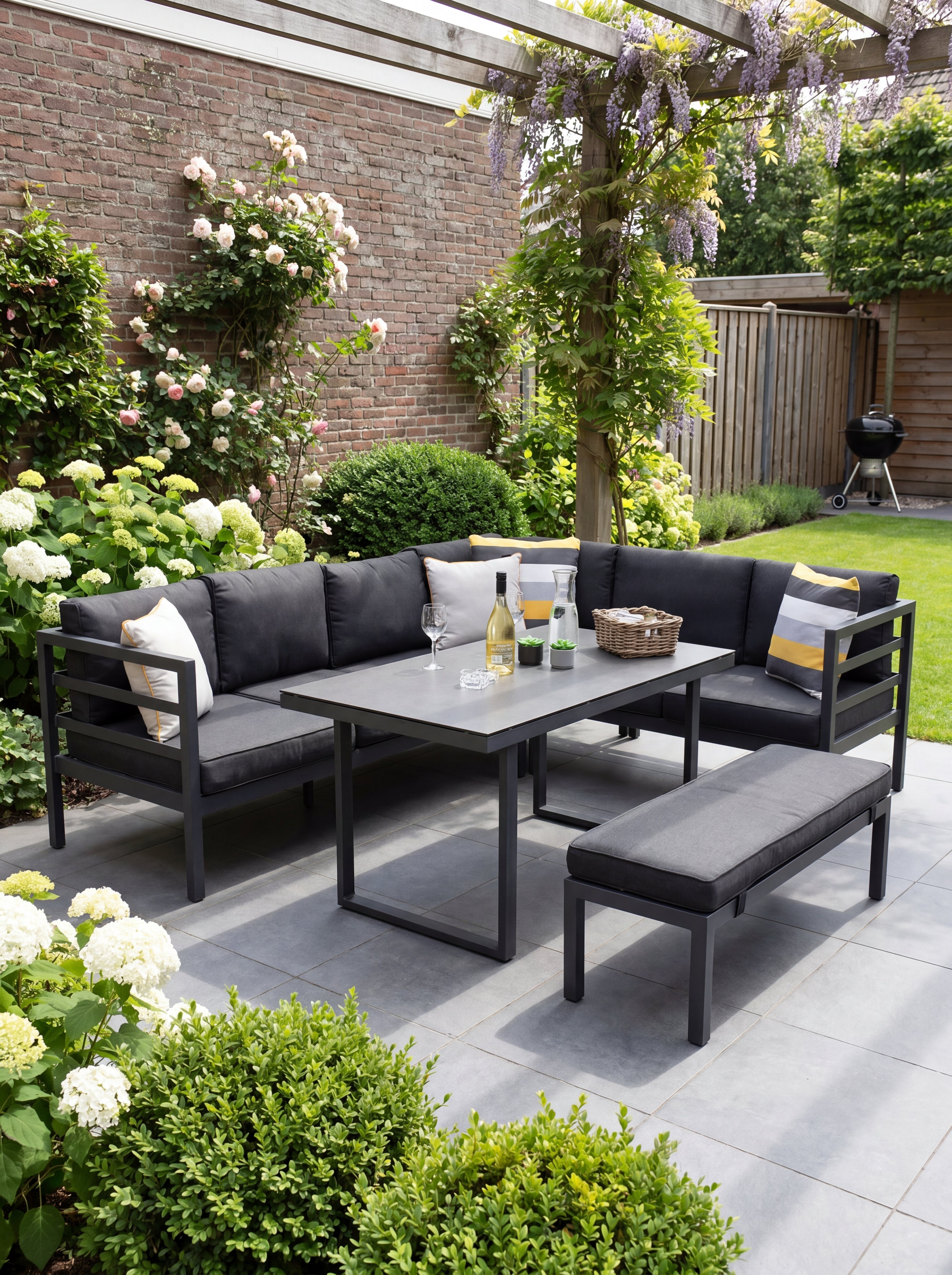 Nevada Loungeset - Dark grey / Rechts