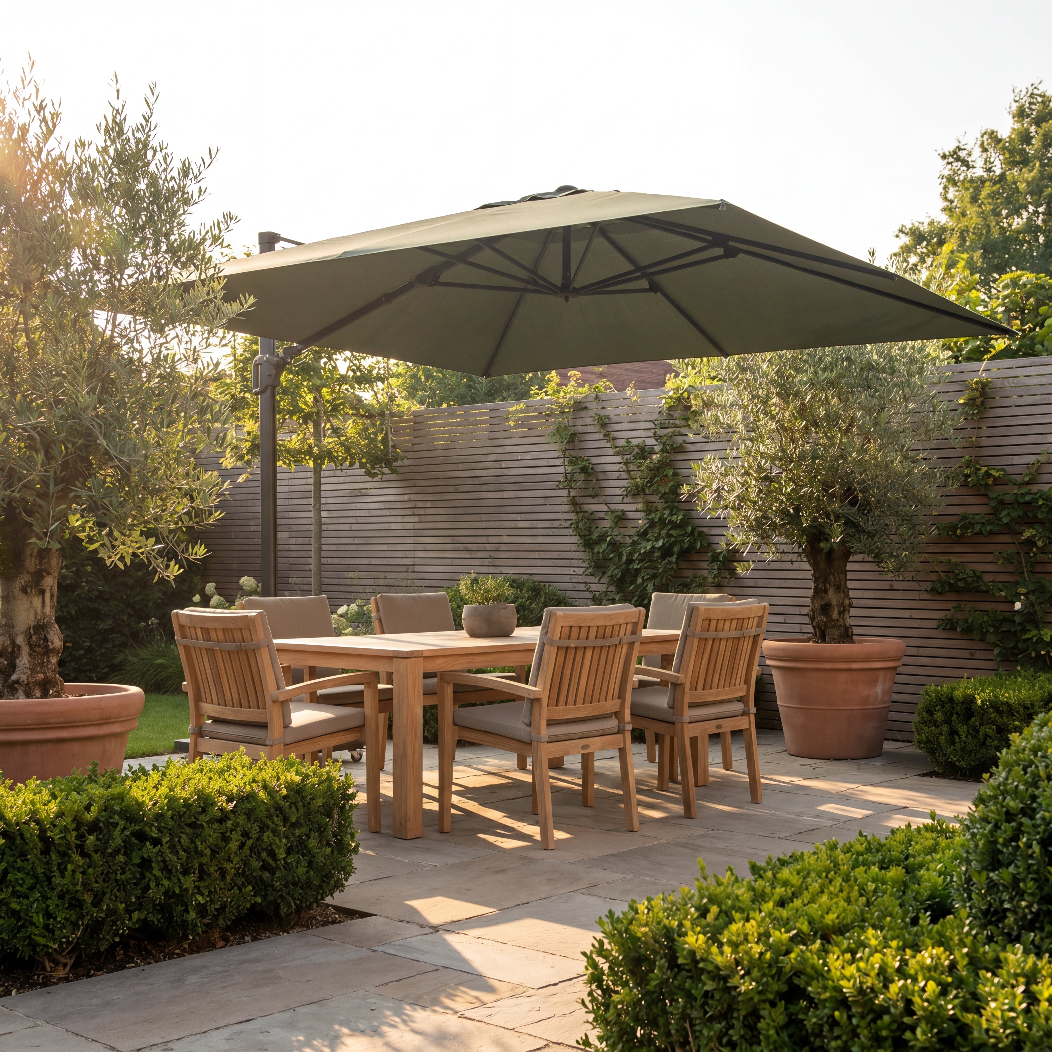 Zweefparasol 3 x 3 m - Platinum Challenger T2 - Olive