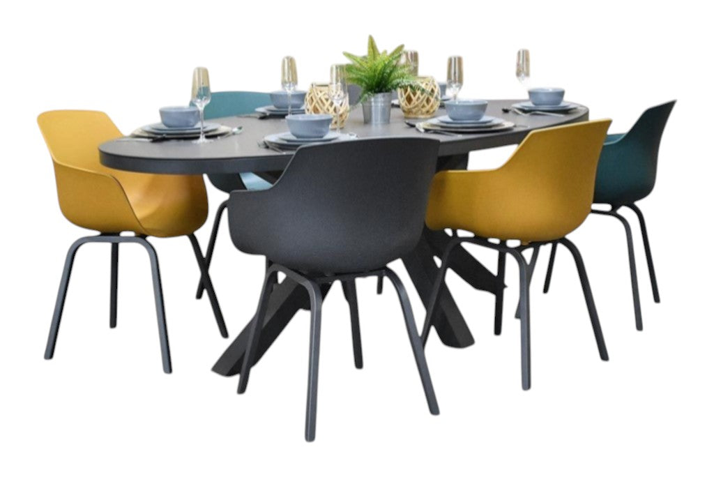 Firenze-Bristol Tuinset 6 Personen - Anthracite