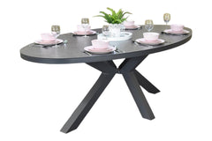 Akron Ovale Tuintafel 180 cm - Keramisch blad