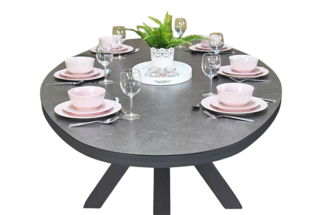 Akron Ovale Tuintafel 180 cm - Keramisch blad