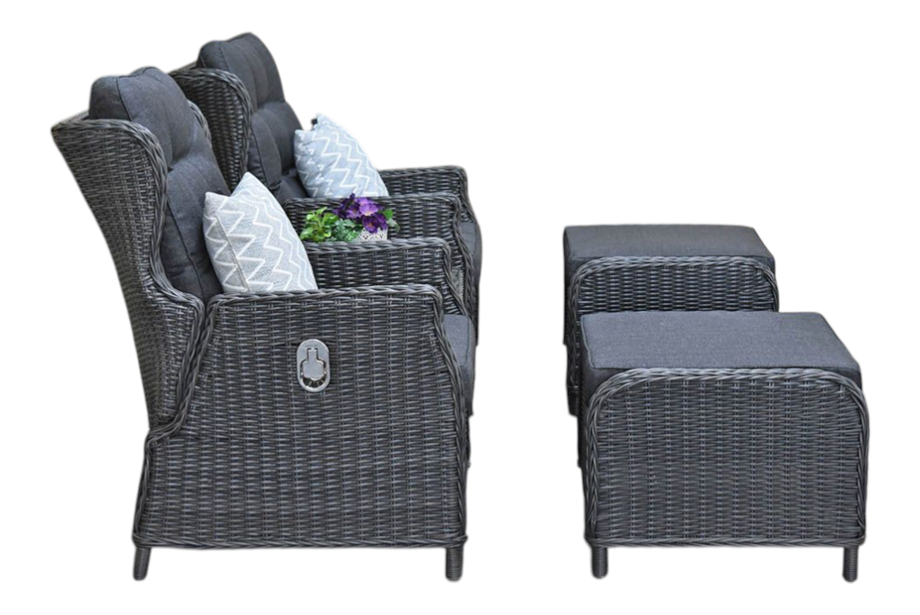 Alicante Verstelbare Loungeset - Rock Grey