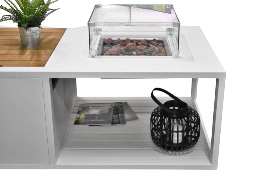 Athene Hoek Loungeset - White / Ja / Rechts