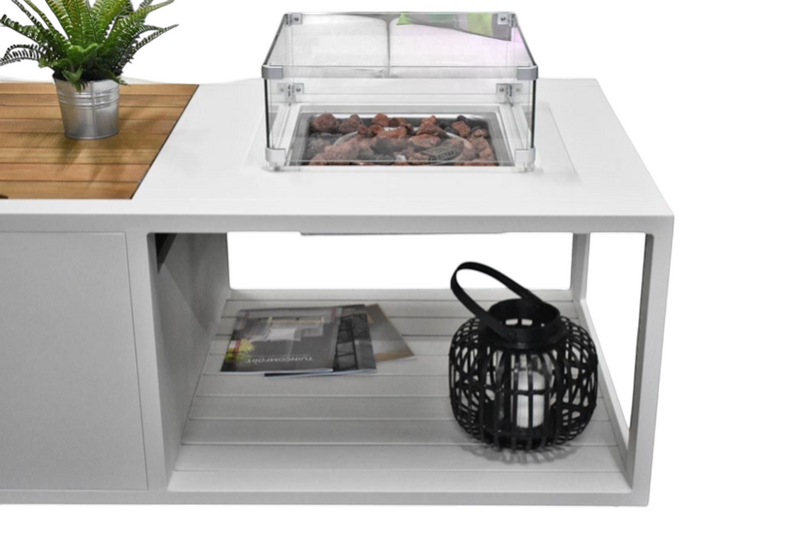 Athene Hoek Loungeset - White / Ja / Rechts