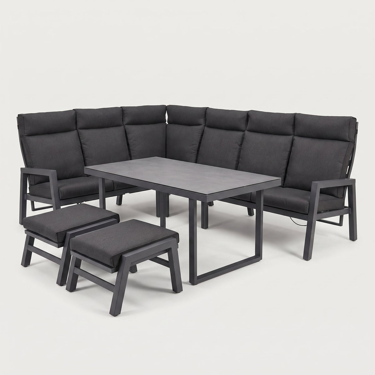 Atletico lounge dining hoekbank Dark Grey - studiofoto - Outnest