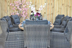 Balok Barcelona tuinset 8 personen teak Kobo Grey - afbeelding 5 - Outnest