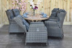 Balok Barcelona tuinset 6 personen teak Kobo Grey - afbeelding 8 - Outnest