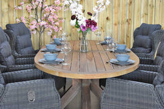 Balok Barcelona tuinset 6 personen teak Rock Grey - afbeelding 5 - Outnest