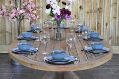 Balok ovale tuintafel 280 cm teak - afbeelding 5 - Outnest
