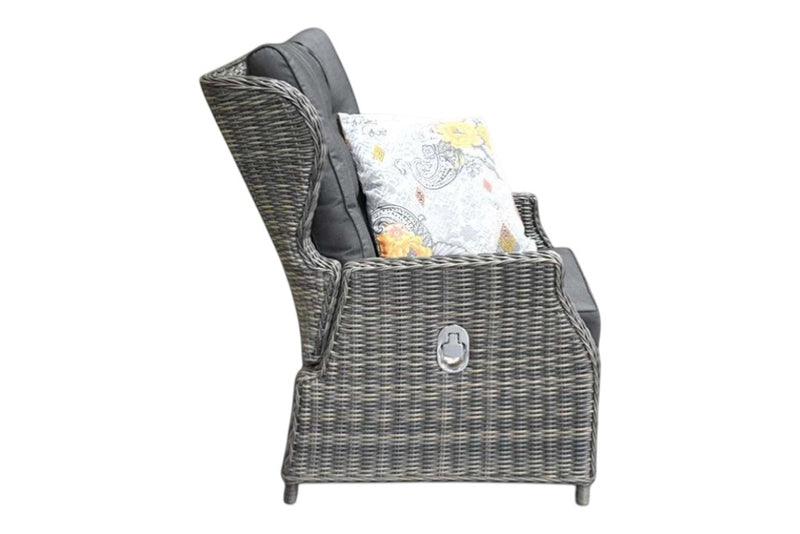 Barcelona Verstelbare Loungeset 2-zits + 2 stoelen - Kobo Grey