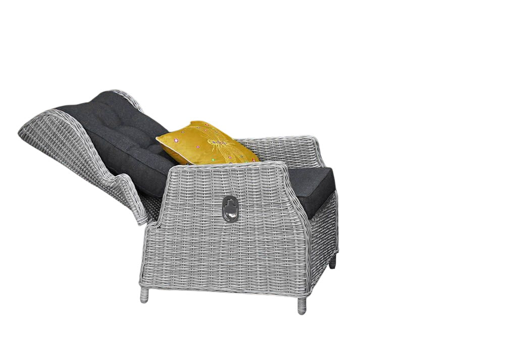 Barcelona Verstelbare Dining Loungeset 3-zits + 2 stoelen - Light Kobo Grey