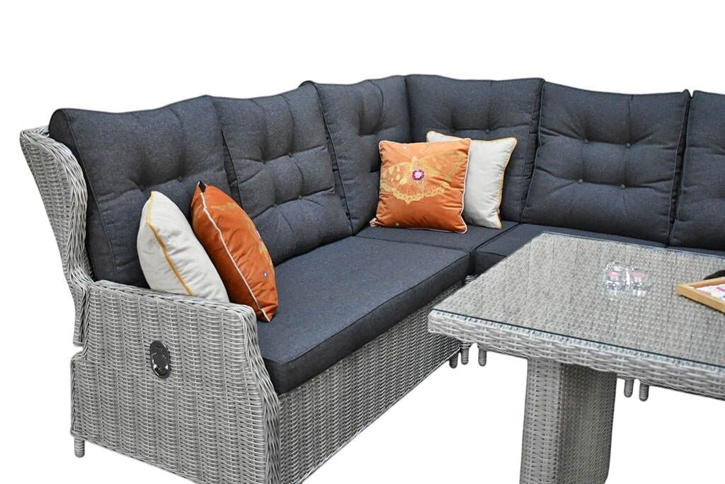 Barcelona Verstelbare Hoekbank XL - Light Kobo Grey