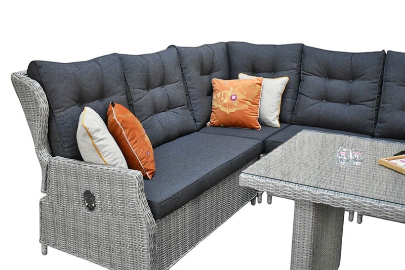 Barcelona Verstelbare Hoekbank XL - Light Kobo Grey