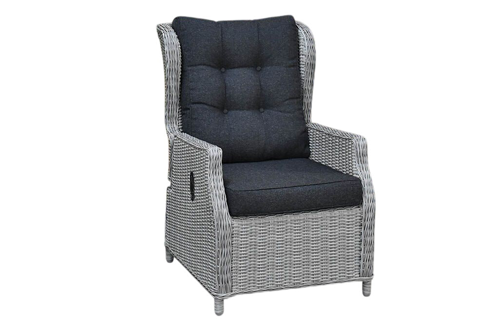 Barcelona Verstelbare Dining Loungeset 3-zits + 2 stoelen - Light Kobo Grey