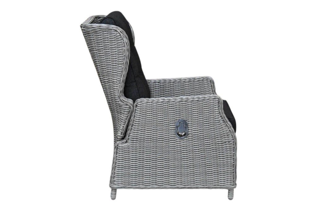 Barcelona Verstelbare Loungestoel - Light Kobo Grey