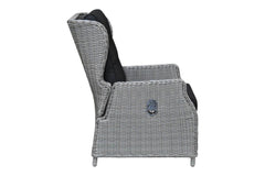 Barcelona Verstelbare Loungestoel - Light Kobo Grey