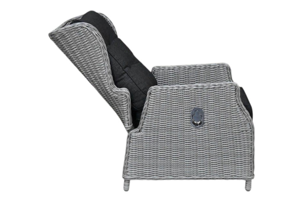 Barcelona Verstelbare Loungestoel - Light Kobo Grey