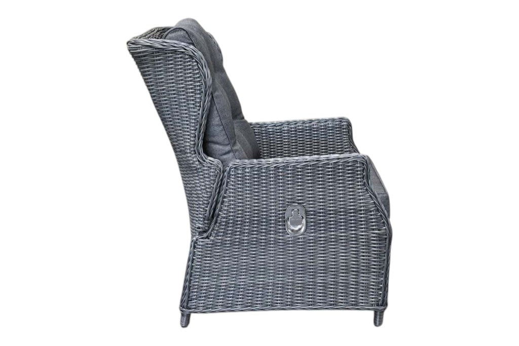 Barcelona Verstelbare Loungestoel - Rock Grey