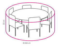 Beschermhoes Rond  260 cm