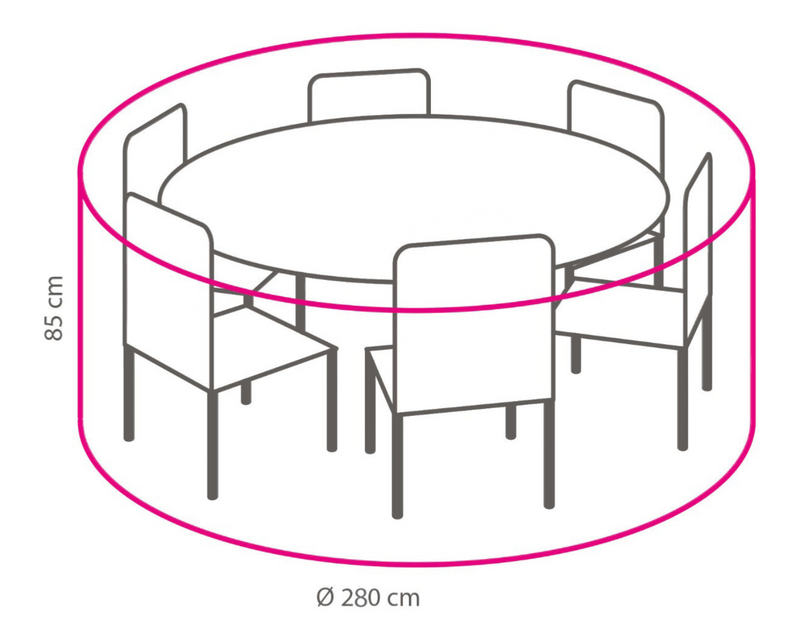 Beschermhoes Rond  280 cm