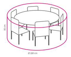 Beschermhoes Rond  280 cm