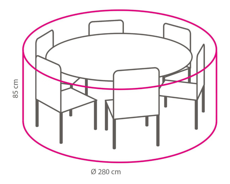 Beschermhoes Rond  280 cm