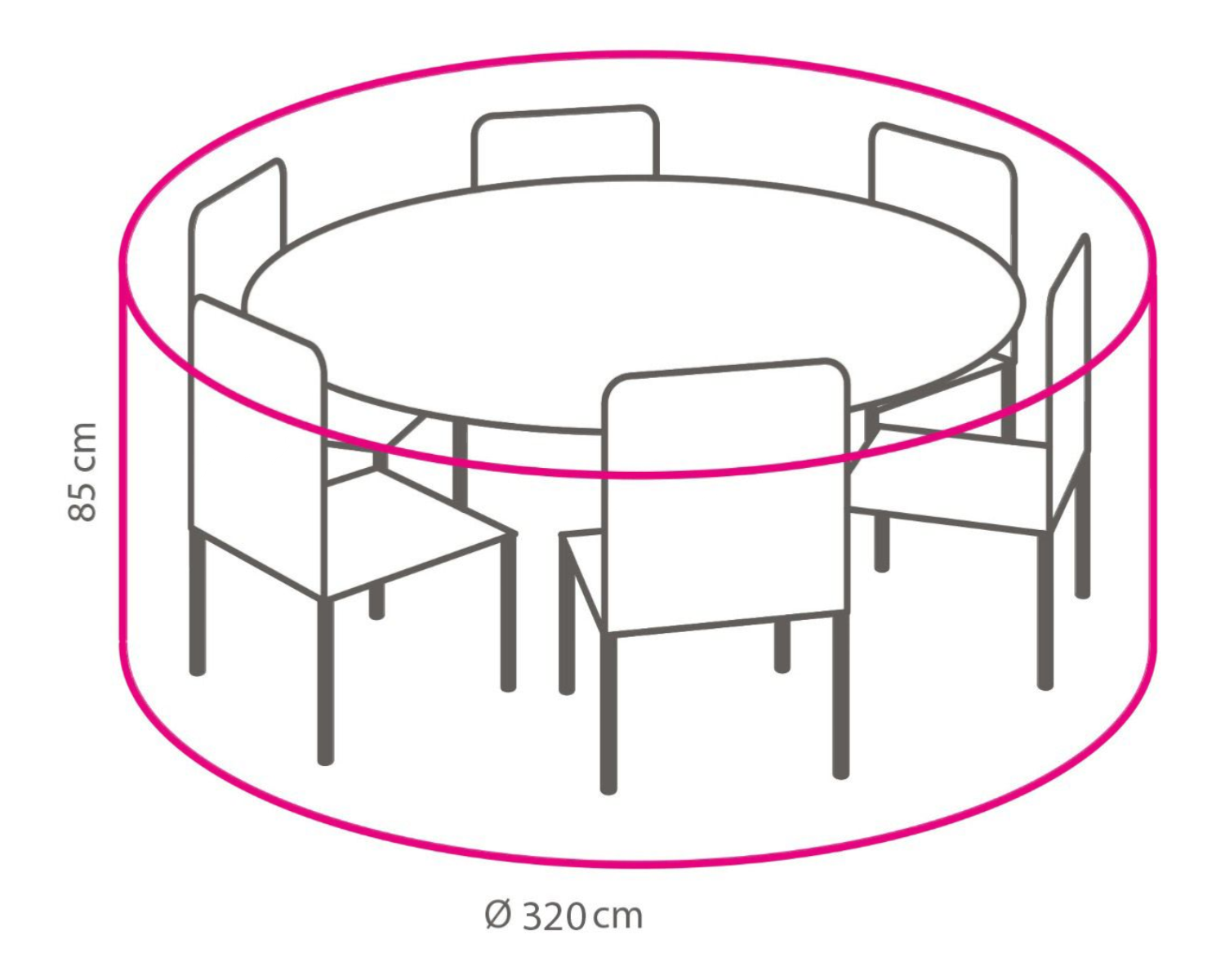 Beschermhoes Rond  320 cm