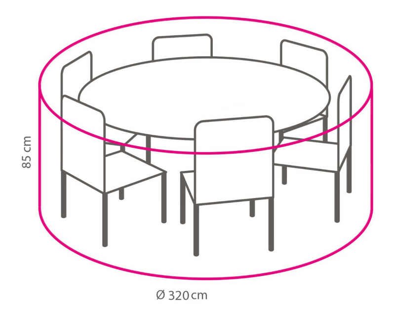 Beschermhoes Rond  320 cm