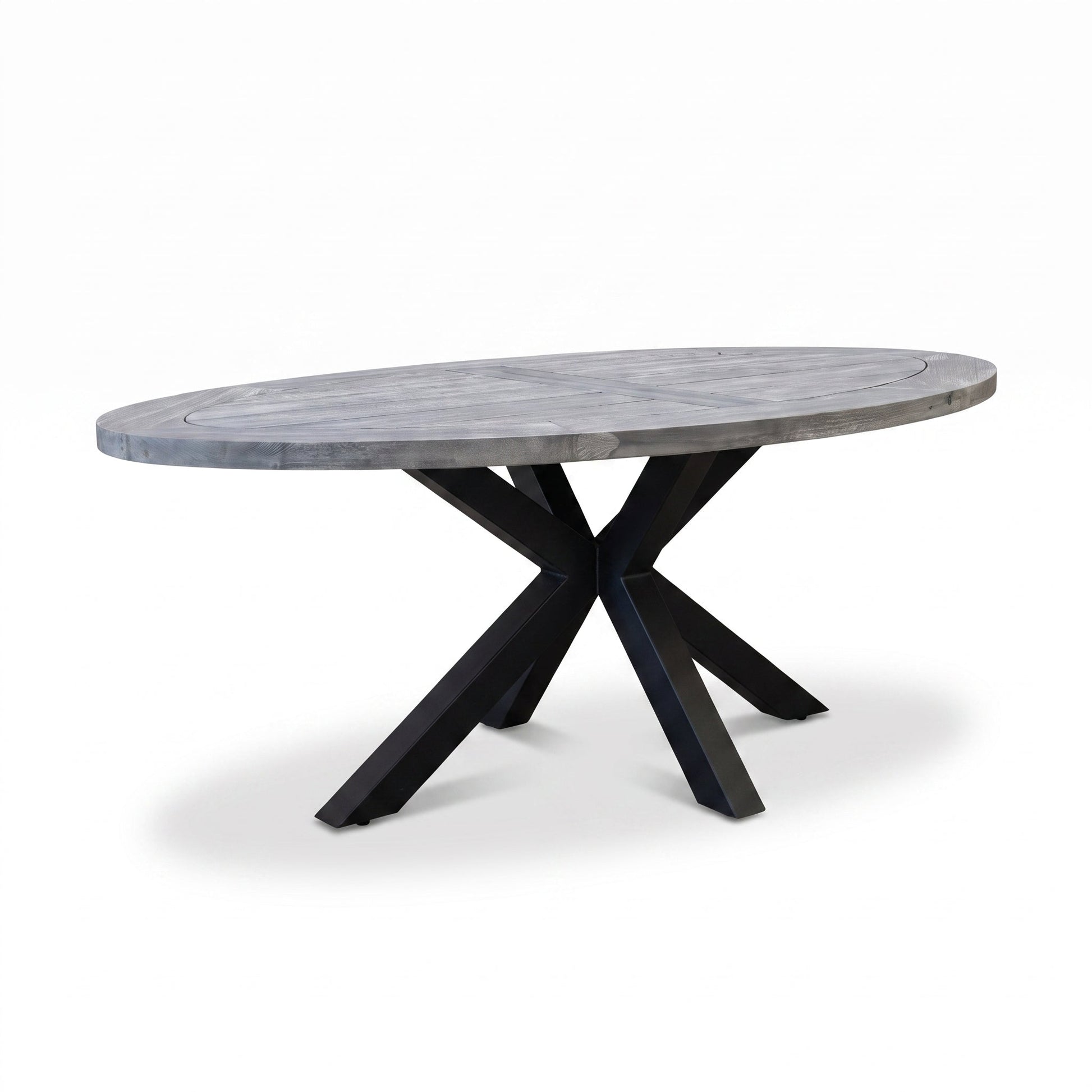 Bixley Ovale Tuintafel 240 cm - Acacia in een sfeervolle tuin - Outnest tuinmeubelen