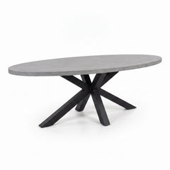 Bixley Ovale Tuintafel 280 cm - Polystone in een sfeervolle tuin - Outnest tuinmeubelen