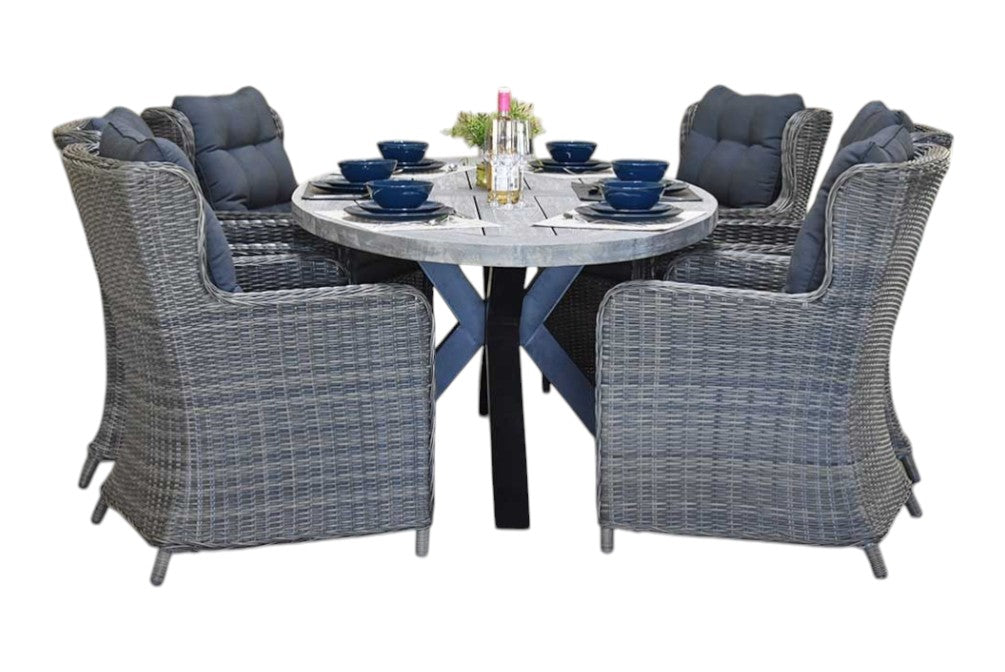 Bixley-Delano Tuinset 6 Personen - Kobo Grey