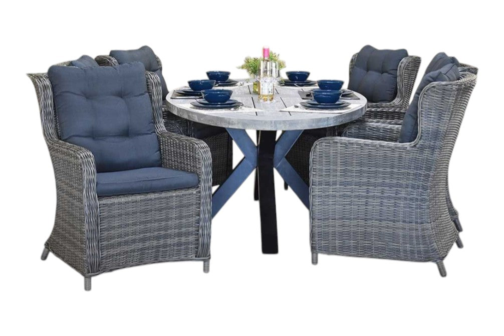 Bixley-Delano Tuinset 6 Personen - Kobo Grey