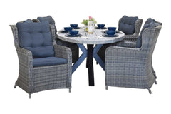Bixley-Delano Tuinset 6 Personen - Kobo Grey
