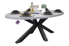 Bixley Ovale Tuintafel 200 cm - Polystone