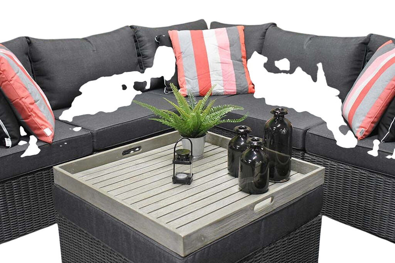 Boston Hoek Loungebank + 1 stoel
