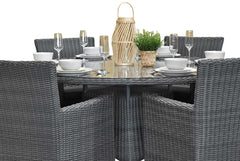 Brasil-Aruba Tuinset 6 Personen - Glas / Rock Grey