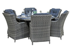 Brasil-Darwin Tuinset 6 Personen - Glas / Kobo Grey