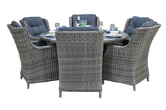 Brasil-Darwin Tuinset 6 Personen - Glas / Kobo Grey