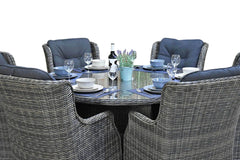 Brasil-Darwin Tuinset 6 Personen - Glas / Kobo Grey
