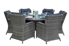 Brasil-Delano Tuinset 4 Personen - Glas / Kobo Grey