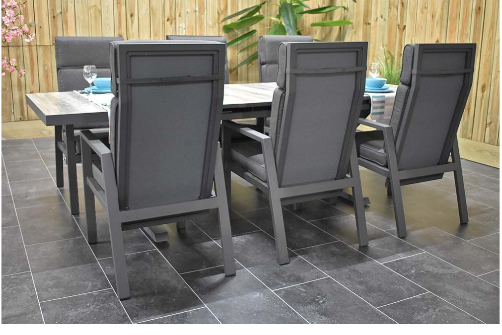 Bressano-Birmingham verstelbare Tuinset 6 Personen