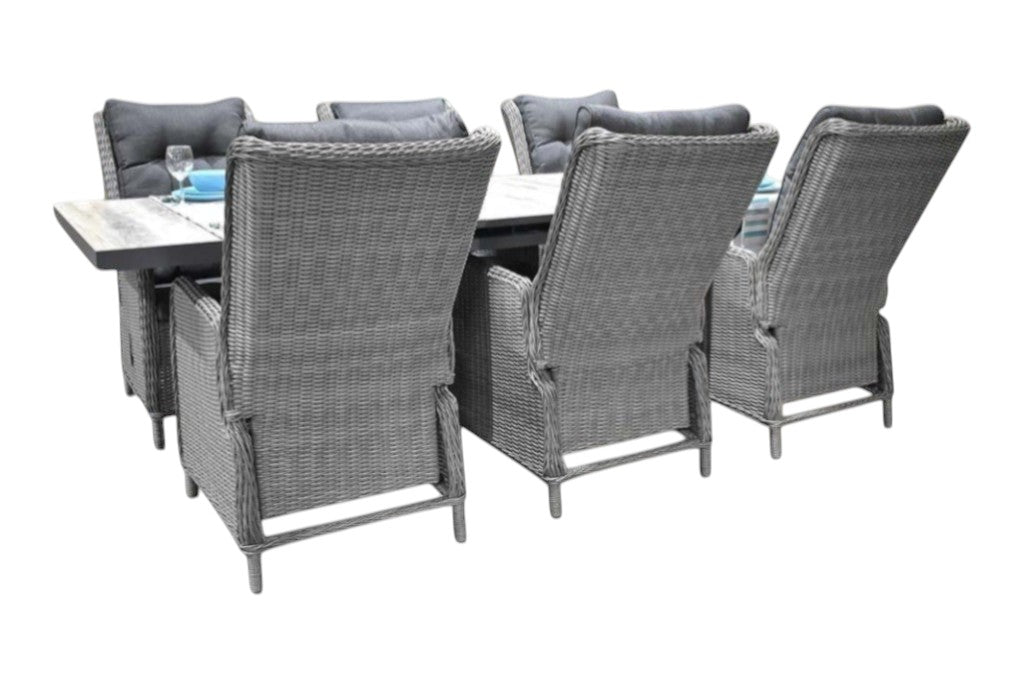 Bressano-Marling verstelbare Tuinset 6 Personen