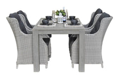 Cancun-Darwin Tuinset 4 Personen - Acacia / Light Kobo Grey