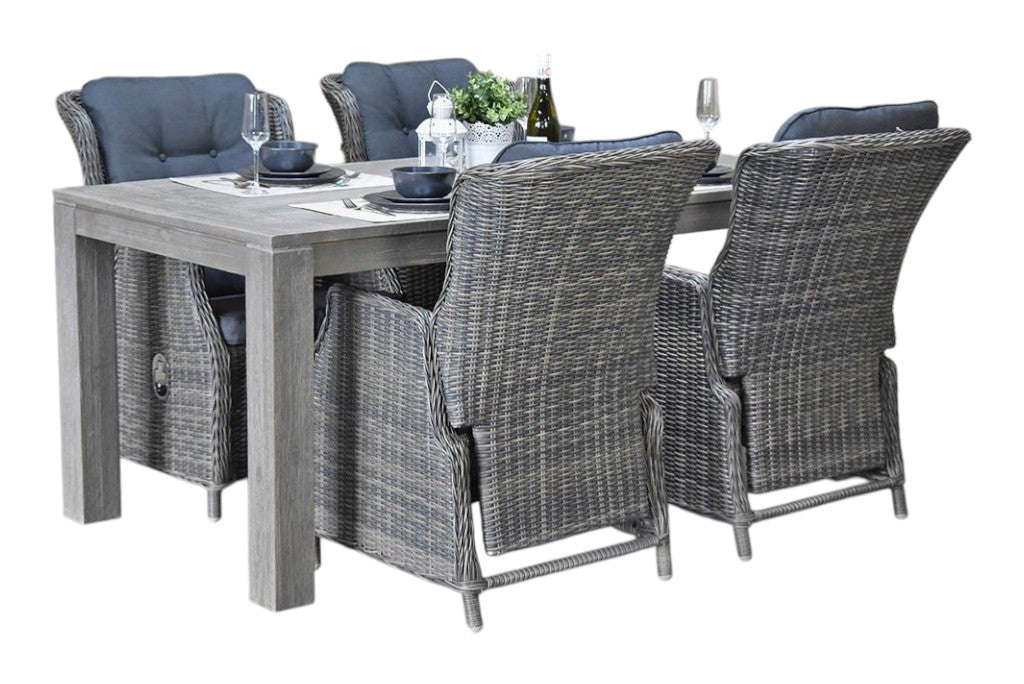 Cancun-Darwin verstelbare Tuinset 4 Personen