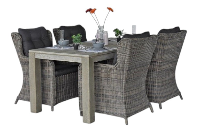 Cancun-Delano Tuinset 4 Personen - Kobo Grey