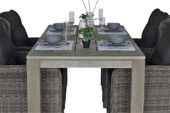 Cancun-Delano Tuinset 4 Personen - Kobo Grey